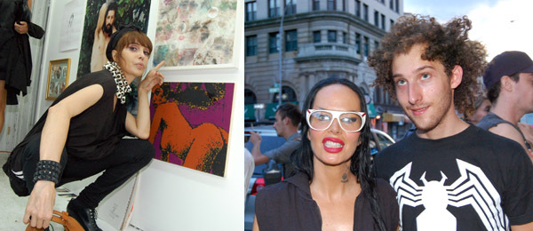 左：夜生活中坚分子 Sophia Lamar。右: 艺术家Kembra Pfahler 和一位朋友。&nbsp;