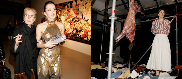 左图：策展人Olga Sviblova和Baibakov艺术项目创办人Maria Baibakova。右图：艺术家Eloise Fornieles。