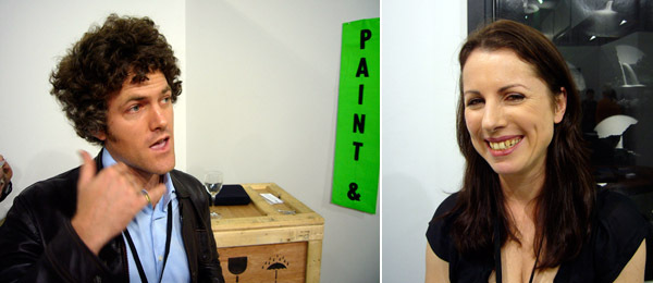 左图: 画廊家Geoff Newton。右图：画廊家Anna Miles。