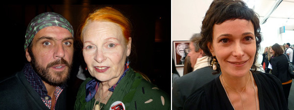 左图: 设计师Andreas Kronthaler和Vivienne Westwood。右图: Salon 94的Jeanne Greenberg Rohatyn。 