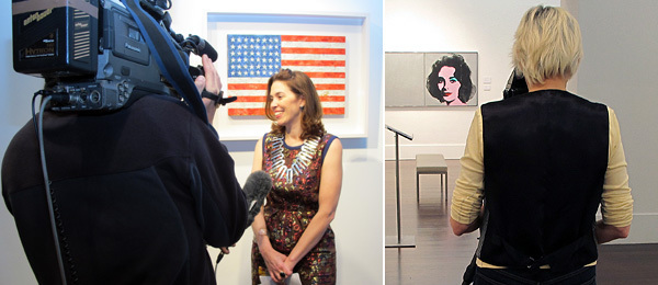 左：佳士得战后与当代艺术部门联合负责人Amy Cappellazzo； 右：艺术家Louise Lawler（图片提供：David Velasco）。