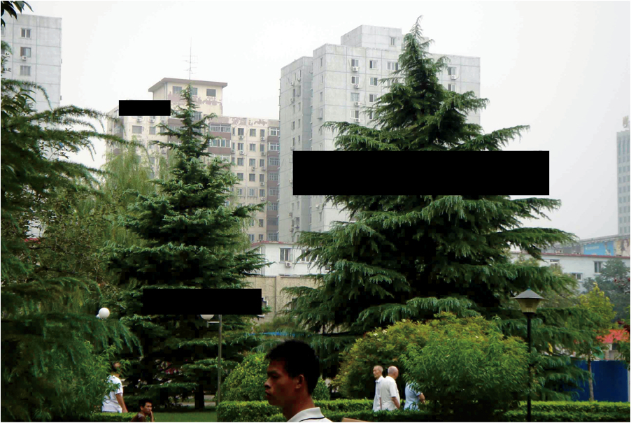 2008年，刘韡为杭州中国美术学院展览“暗物质”户外装置所做的方案。