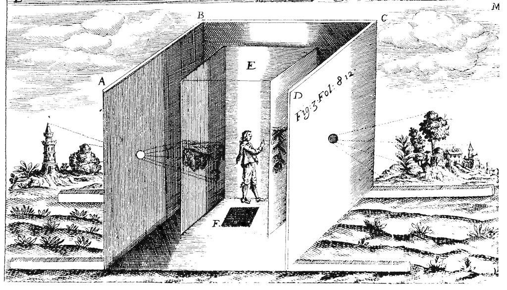 暗箱原理图解，1646年。