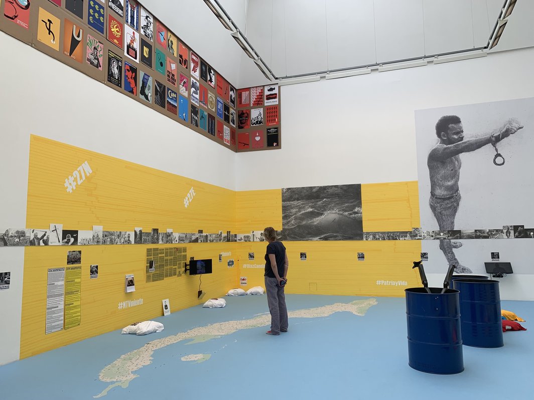 古巴的汉娜·阿伦特行动学院在documenta Halle的展览.