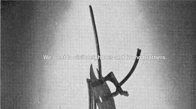 克拉拉·伊安尼，《从具象主义到抽象主义》，2017，录像，黑白，有声，6分14秒.